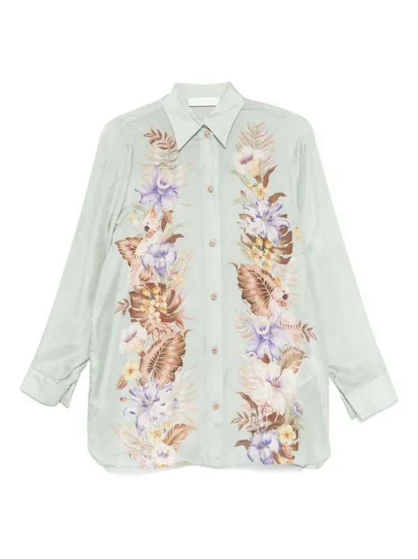 COCO PRINTED SILK SHIRT sold by Lord & Taylor