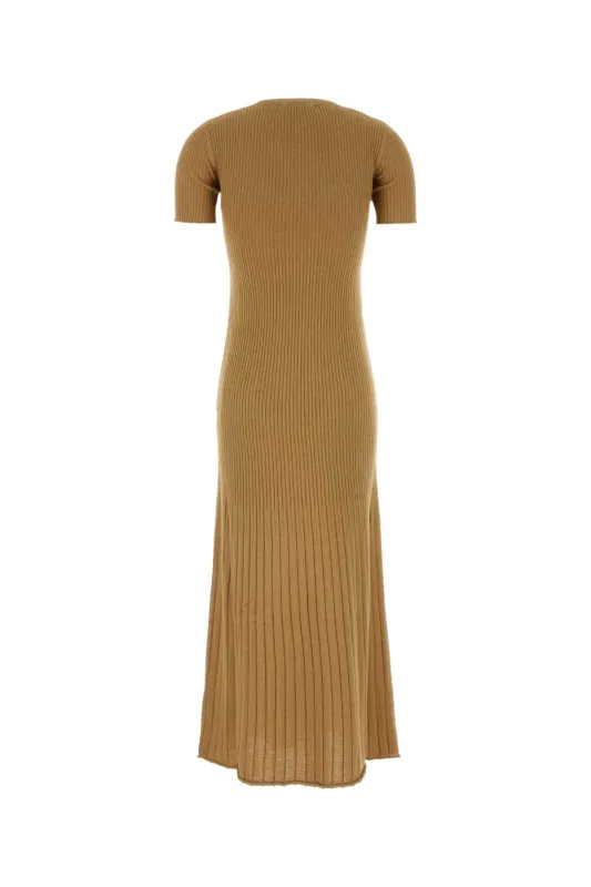 CAMEL SILK BLEND EUROPA DRESS sold by Lord & Taylor