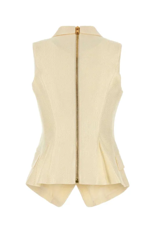 CREAM JACQUARD VEST sold by Lord & Taylor