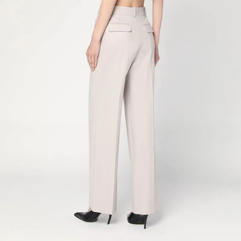 PUMICE-COLOURED TROUSERS IN WOOL BLEND sold by Lord & Taylor