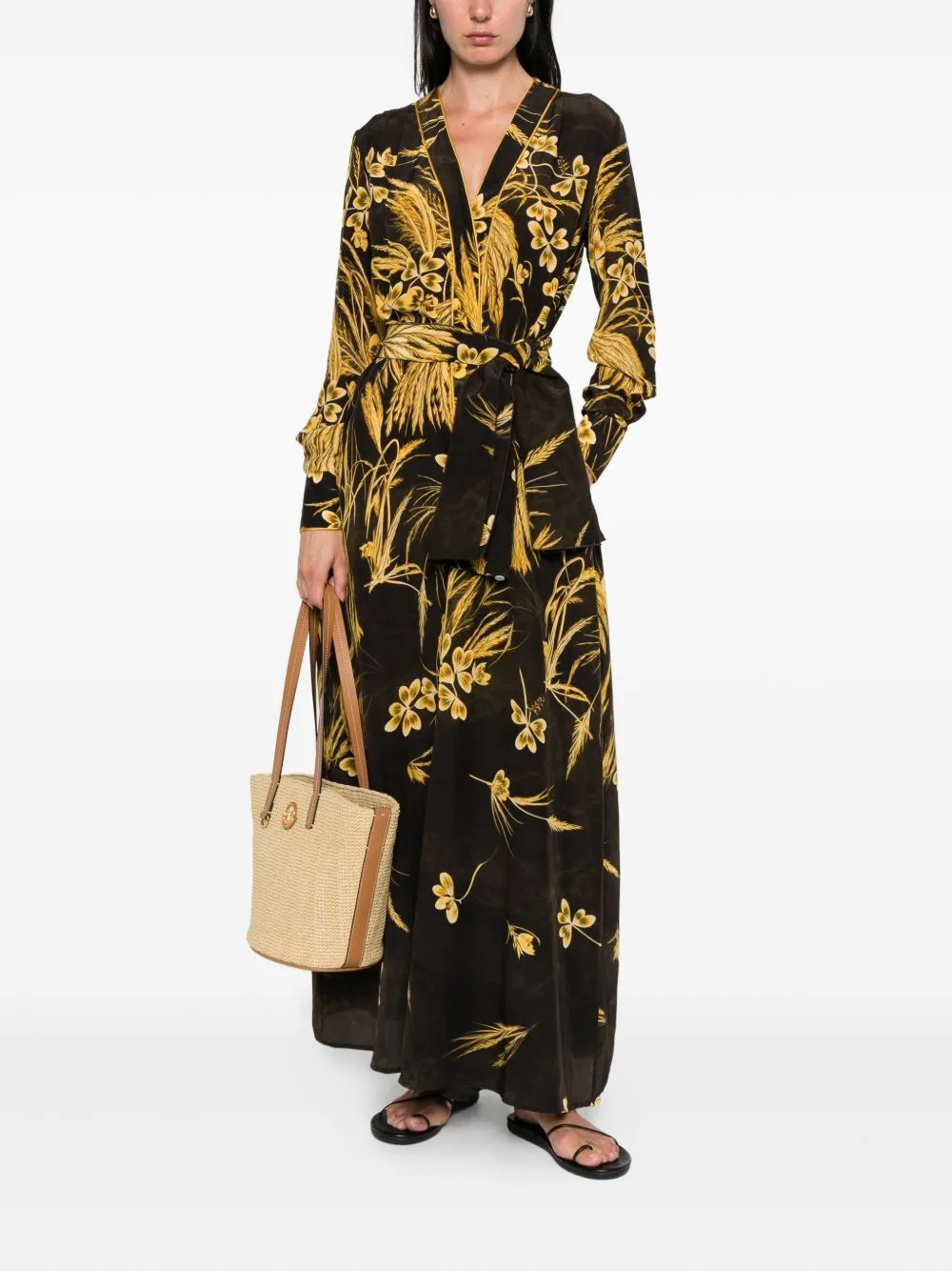 SILK BLEND PRINTED MAXI DRESS sold by Lord & Taylor product image thumbnail 2