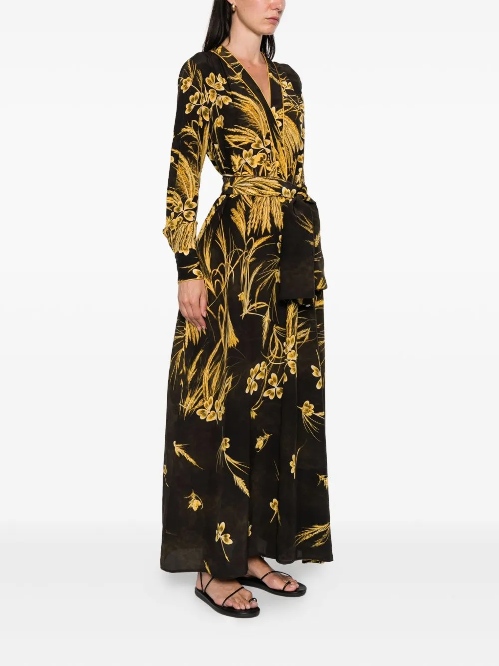 SILK BLEND PRINTED MAXI DRESS sold by Lord & Taylor product image thumbnail 5