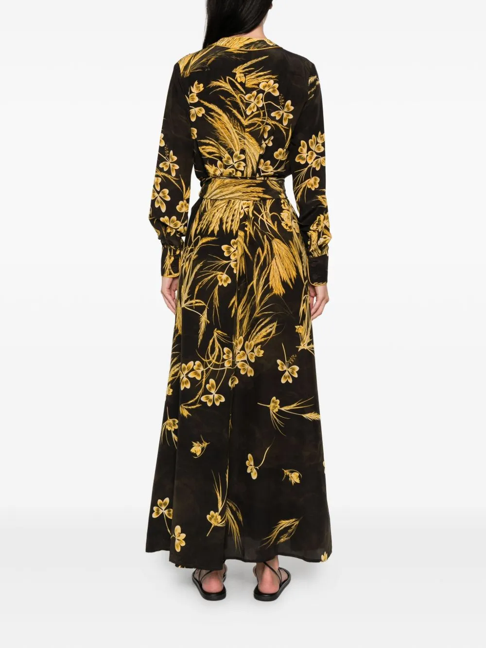 SILK BLEND PRINTED MAXI DRESS sold by Lord & Taylor product image thumbnail 3