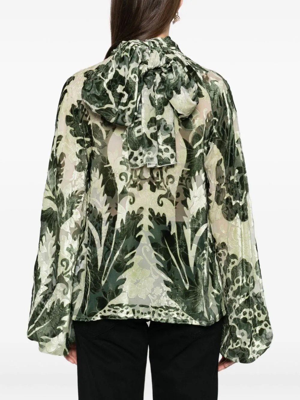 PRINTED SILK BLOUSE sold by Lord & Taylor product image thumbnail 3