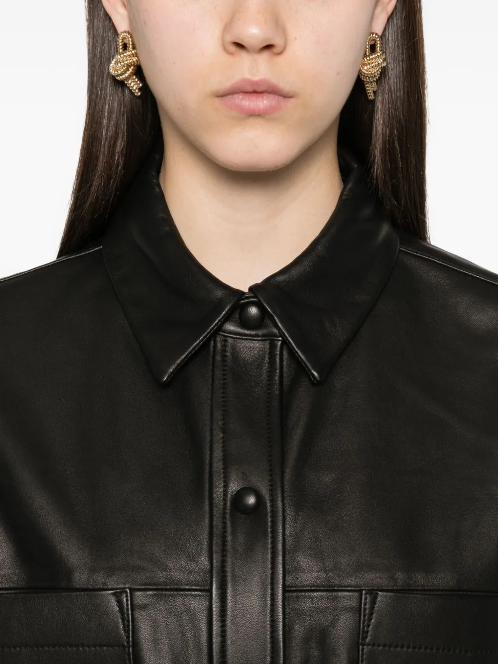 SASHA LEATHER JACKET sold by Lord & Taylor product image thumbnail 3