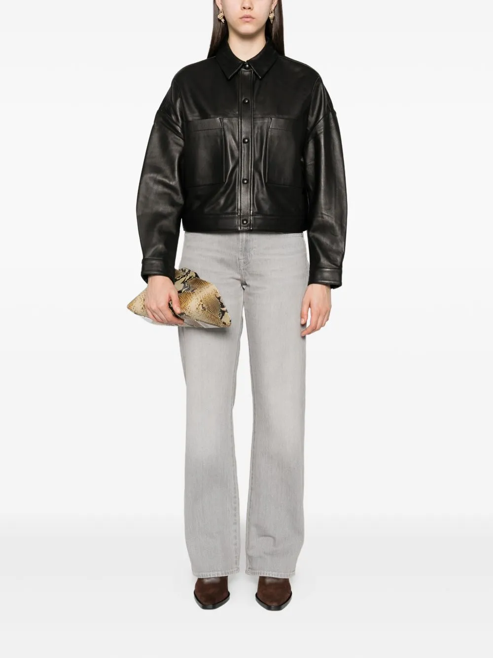 SASHA LEATHER JACKET sold by Lord & Taylor product image thumbnail 2