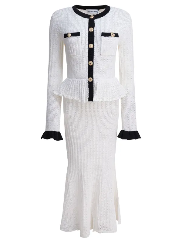 PERFORATED KNIT MIDI DRESS sold by Lord & Taylor