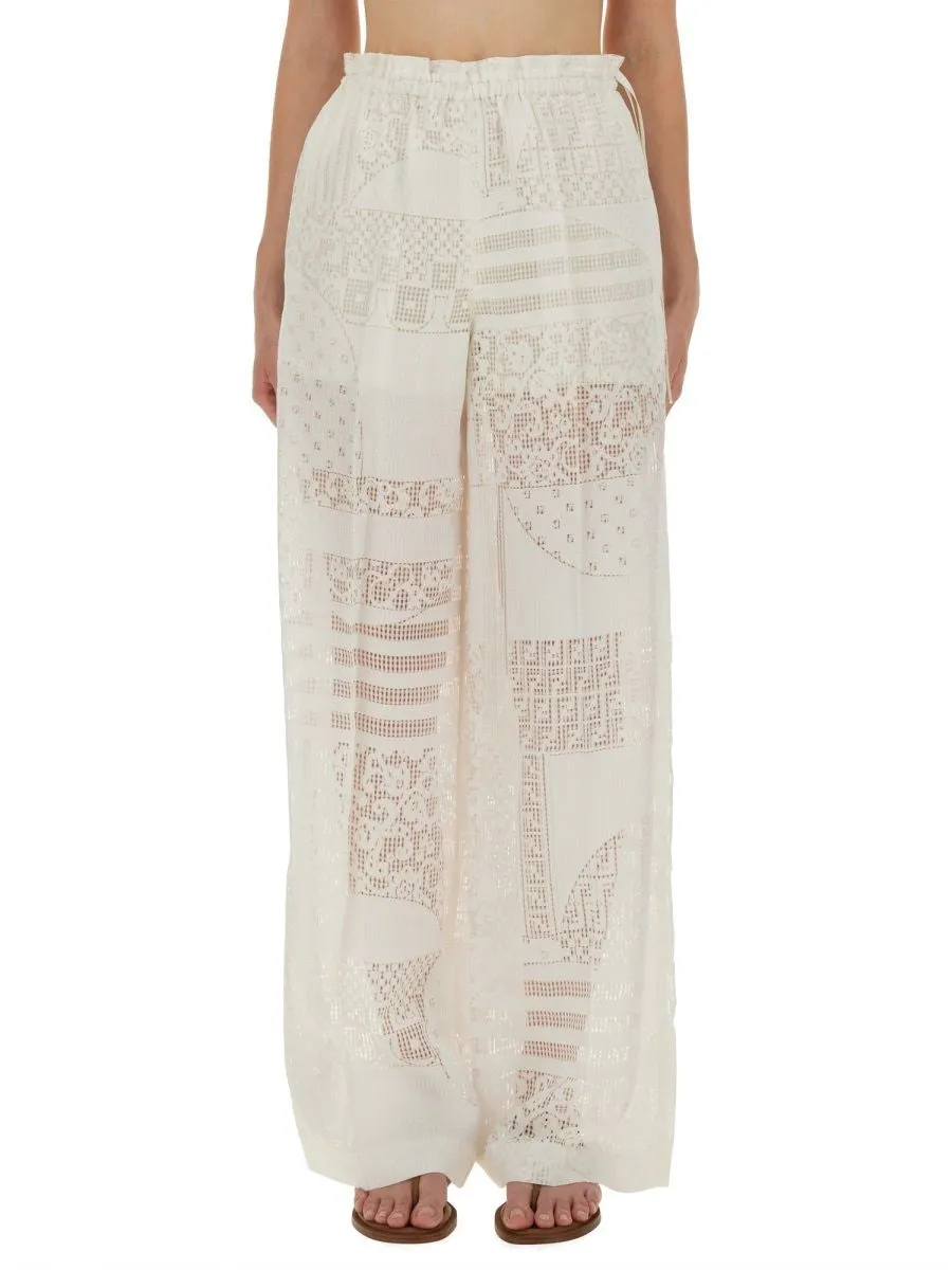 WHITE VISCOSE SILK TROUSERS sold by Lord & Taylor product image thumbnail 2