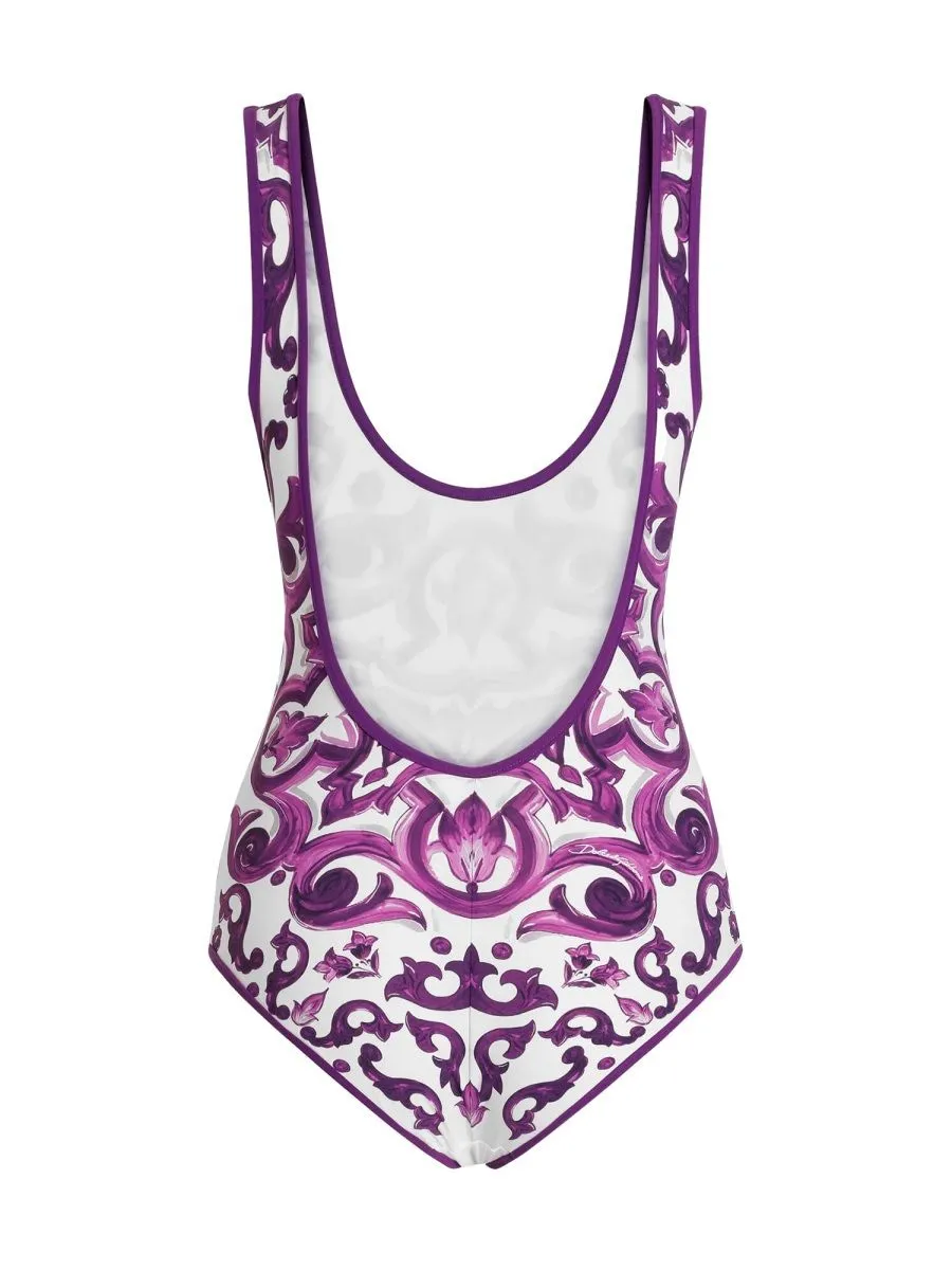 MAJOLICA PRINT ONE PIECE SWIMSUIT sold by Lord & Taylor