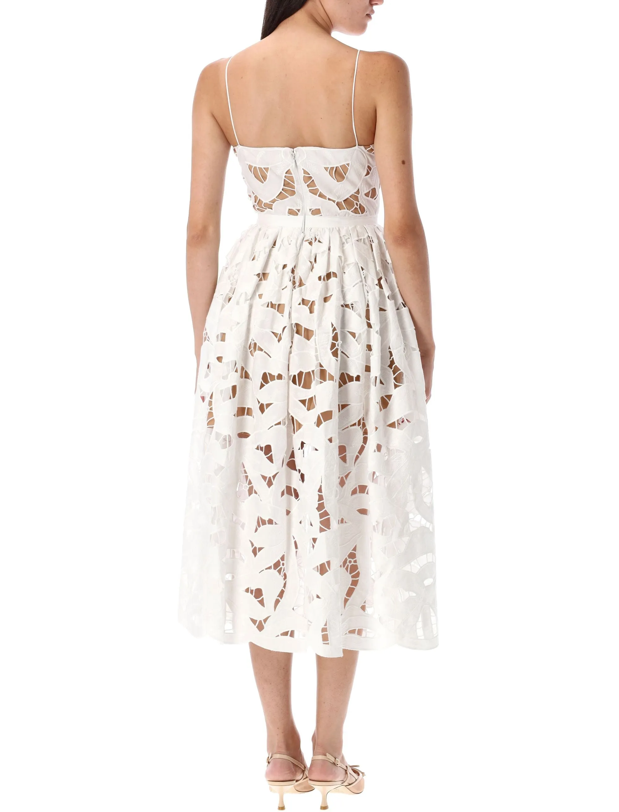 EMBROIDERED MIDI DRESS WITH BOW sold by Lord & Taylor product image thumbnail 2