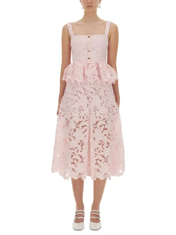 LACE MIDI PEPLUM DRESS sold by Lord & Taylor