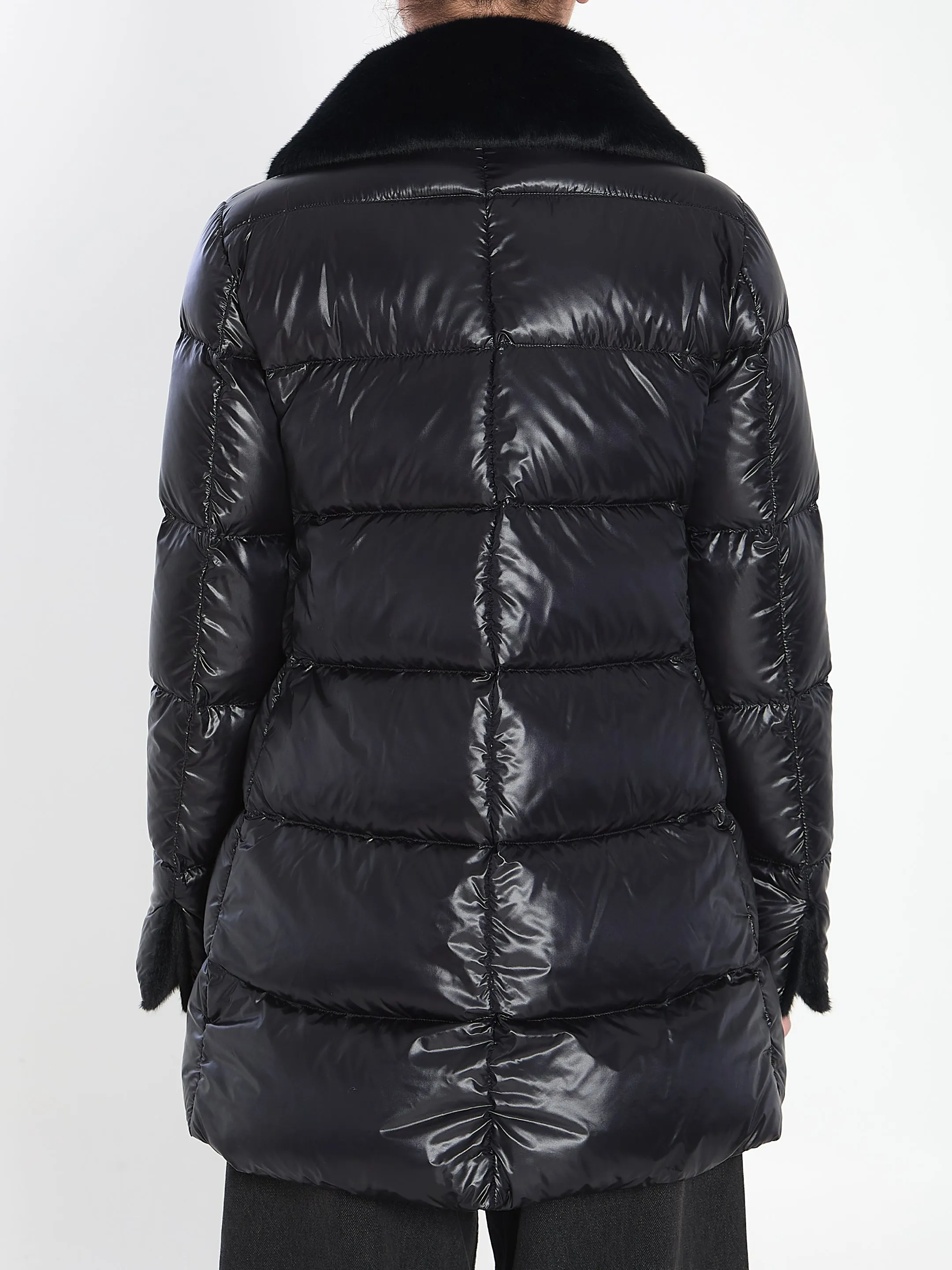LIGHT PUFFER WITH COLLAR FUR sold by Lord & Taylor product image thumbnail 4