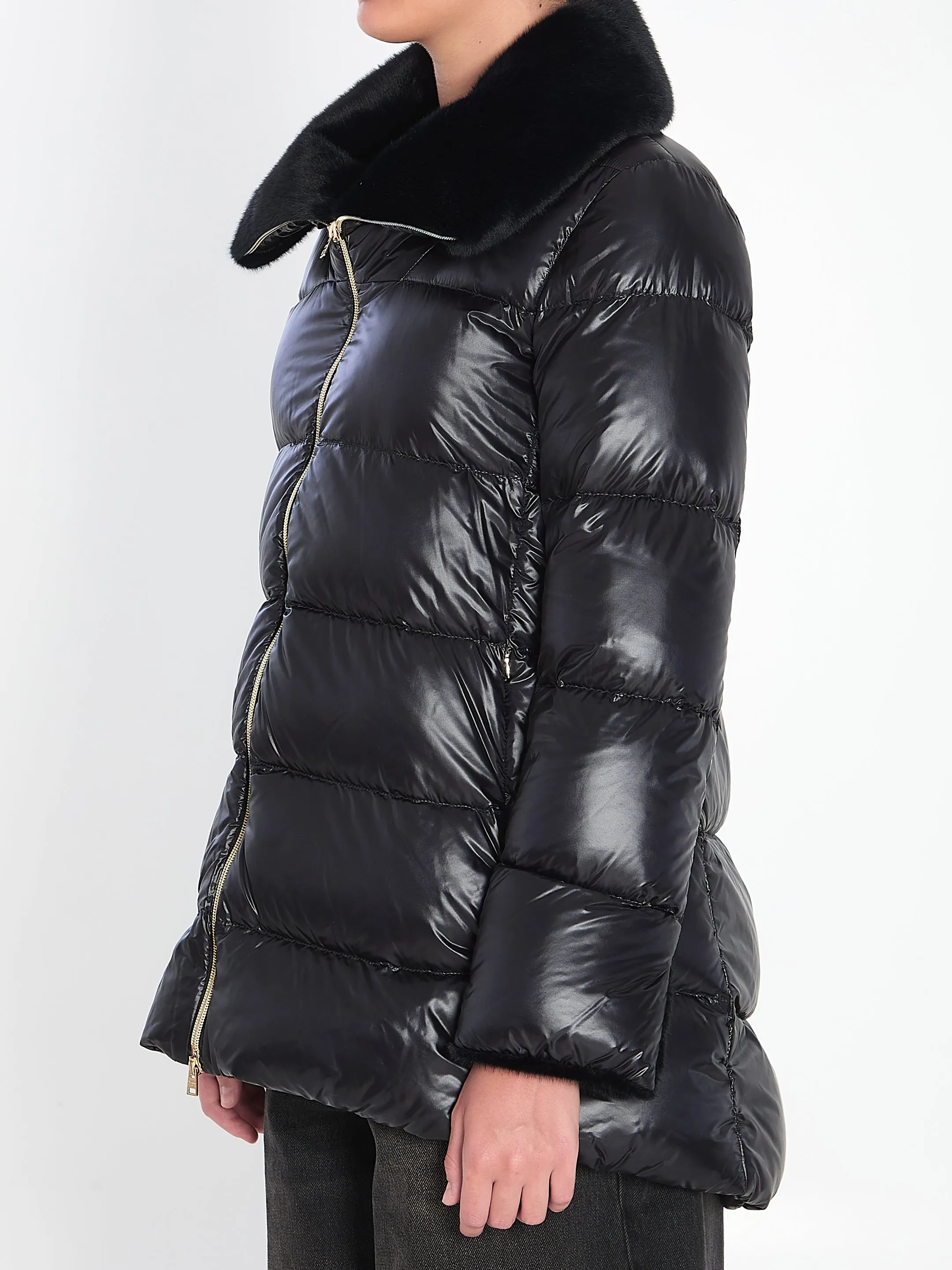LIGHT PUFFER WITH COLLAR FUR sold by Lord & Taylor product image thumbnail 2