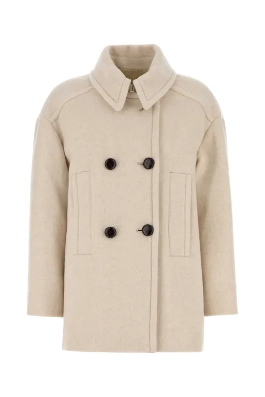 SAND WOOL BLEND FIBY COAT sold by Lord & Taylor