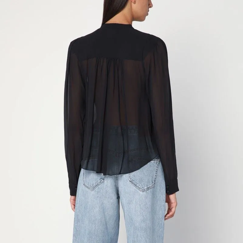 BLACK NOELINE BLOUSE IN VISCOSE CRêPE sold by Lord & Taylor
