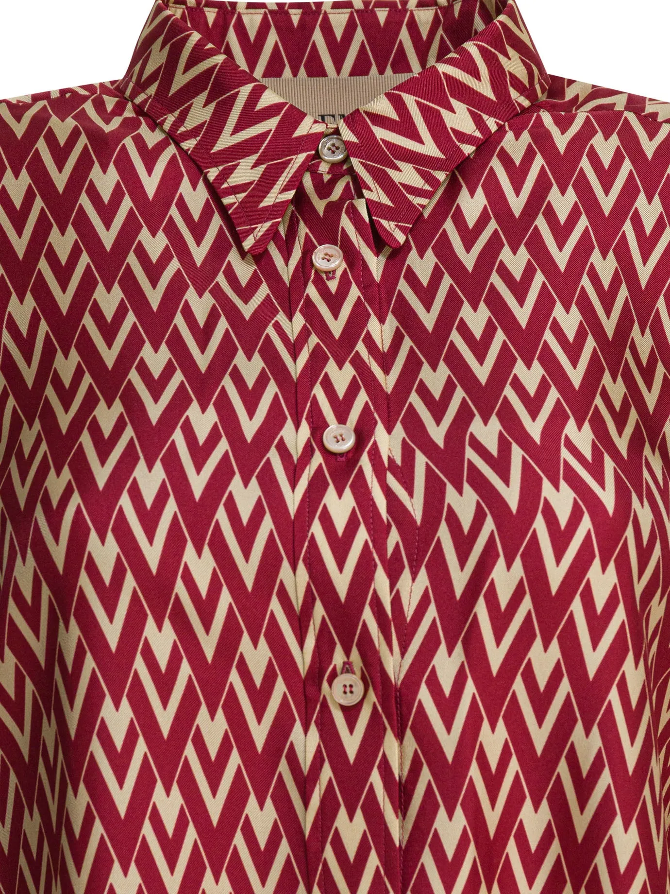 RED SILK SHIRT sold by Lord & Taylor product image thumbnail 3