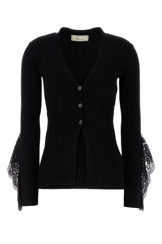 BLACK VISCOSE BLEND CARDIGAN sold by Lord & Taylor