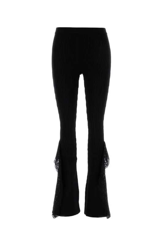 BLACK KNIT FLARED LEG PANT sold by Lord & Taylor