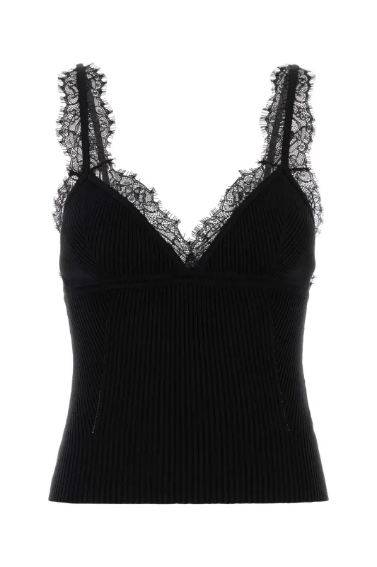 BLACK VISCOSE BLEND TANK TOP sold by Lord & Taylor