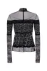 BLACK TULLE AND LACE TOP sold by Lord & Taylor