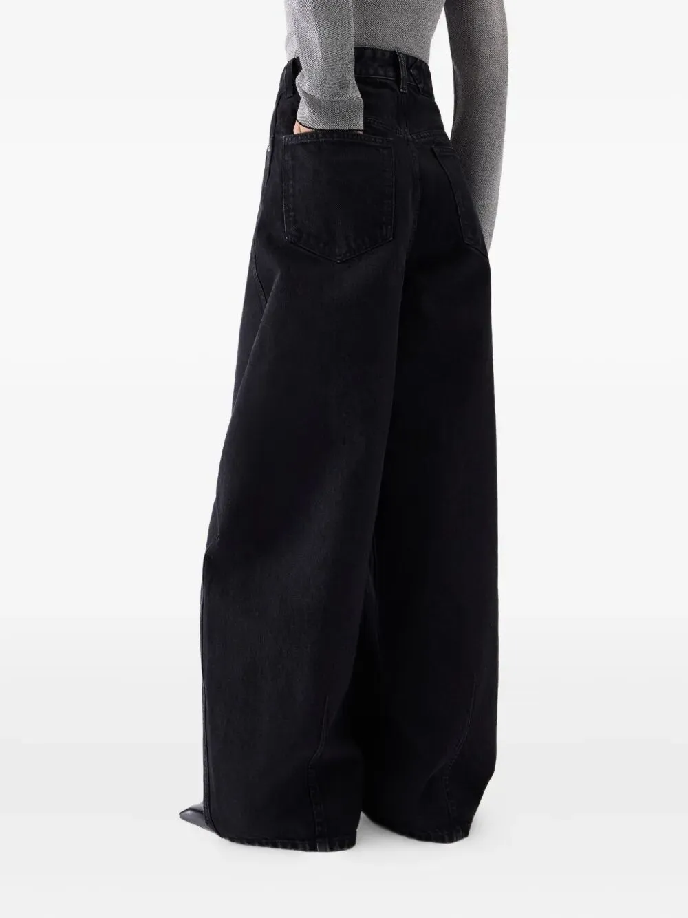HIGH-RISE DENIM PANTS sold by Lord & Taylor product image thumbnail 4