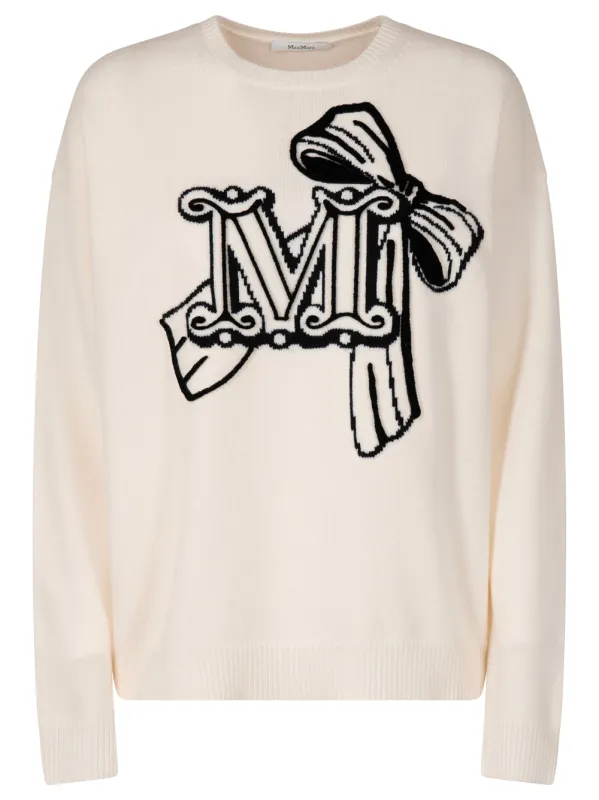 WOOL AND CASHMERE PULLOVER WITH VELVET EFFECT EMBROIDERY sold by Lord & Taylor