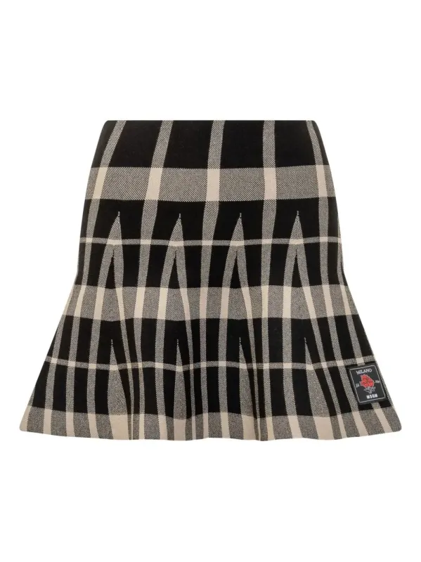 CHECKED PLEATED MINI SKIRT sold by Lord & Taylor