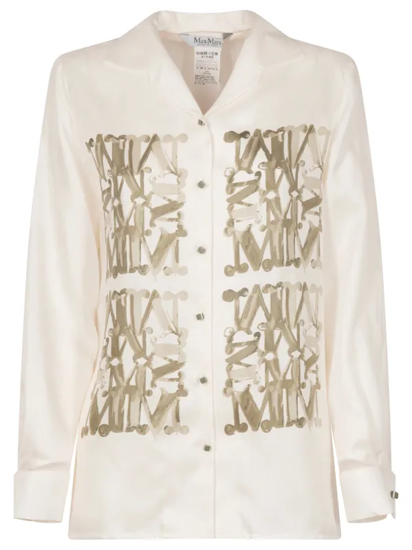 MAXMARABESQUE PRINT SILK SHIRT sold by Lord & Taylor