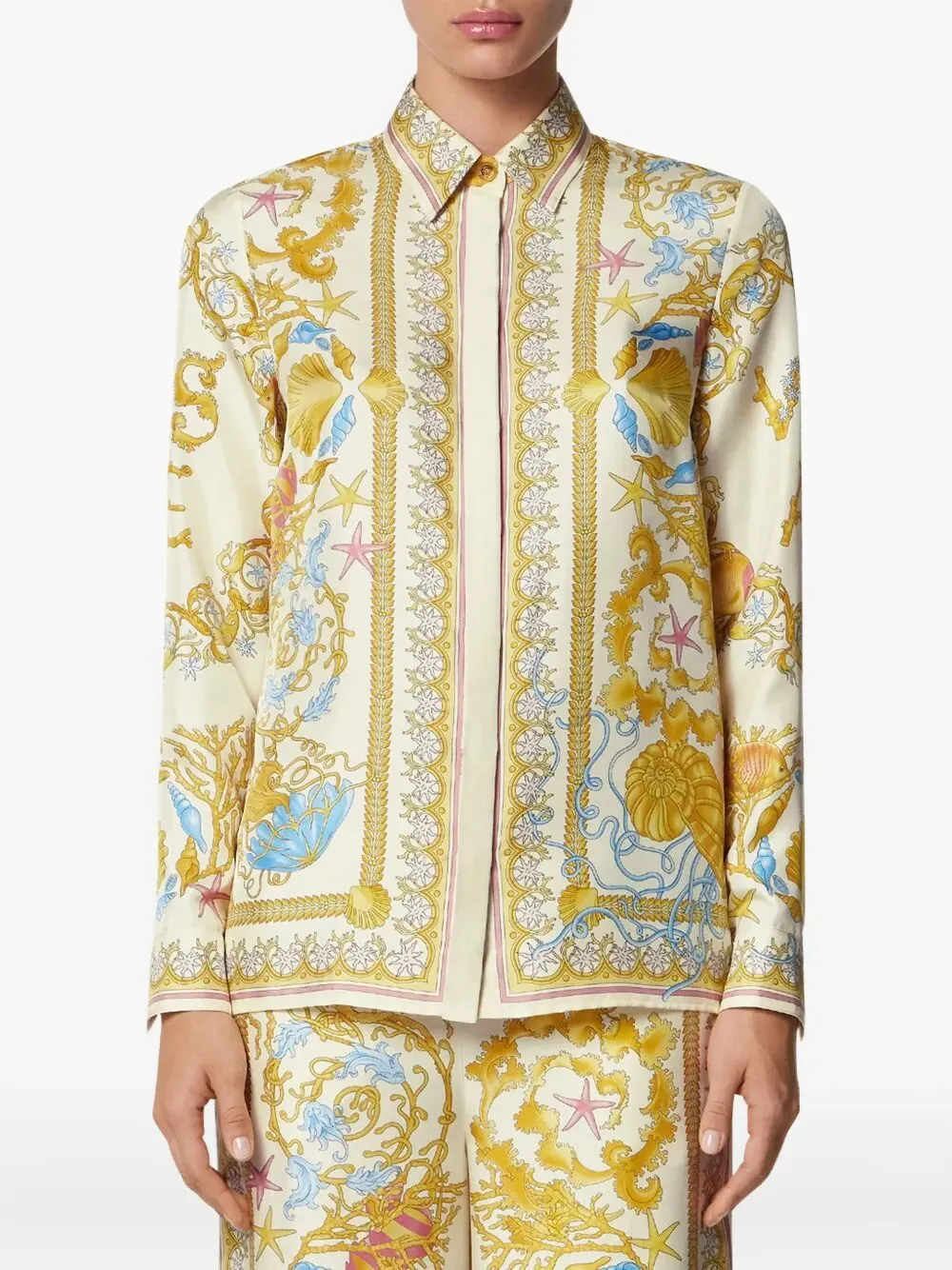 UNDERWATER BAROCCO SILK SHIRT sold by Lord & Taylor product image thumbnail 2