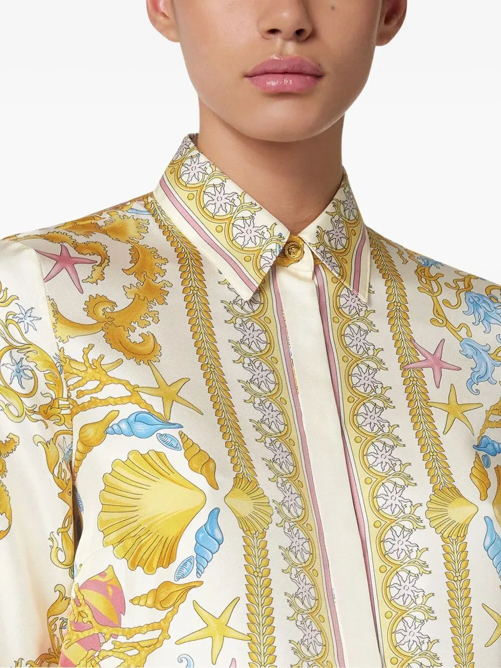 UNDERWATER BAROCCO SILK SHIRT sold by Lord & Taylor product image thumbnail 4