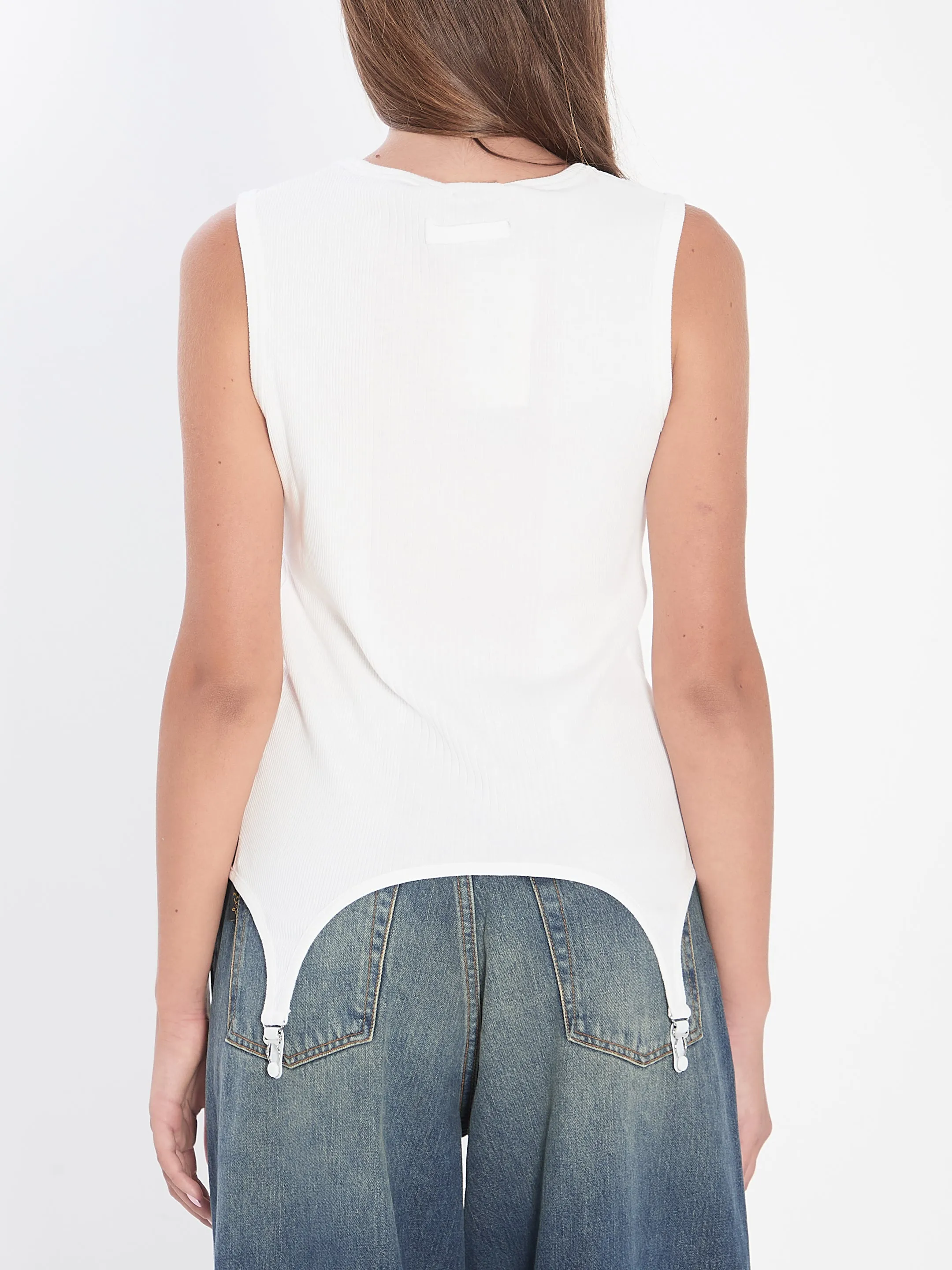 TANK TOP WITH LINGERIE GARTER sold by Lord & Taylor product image thumbnail 4