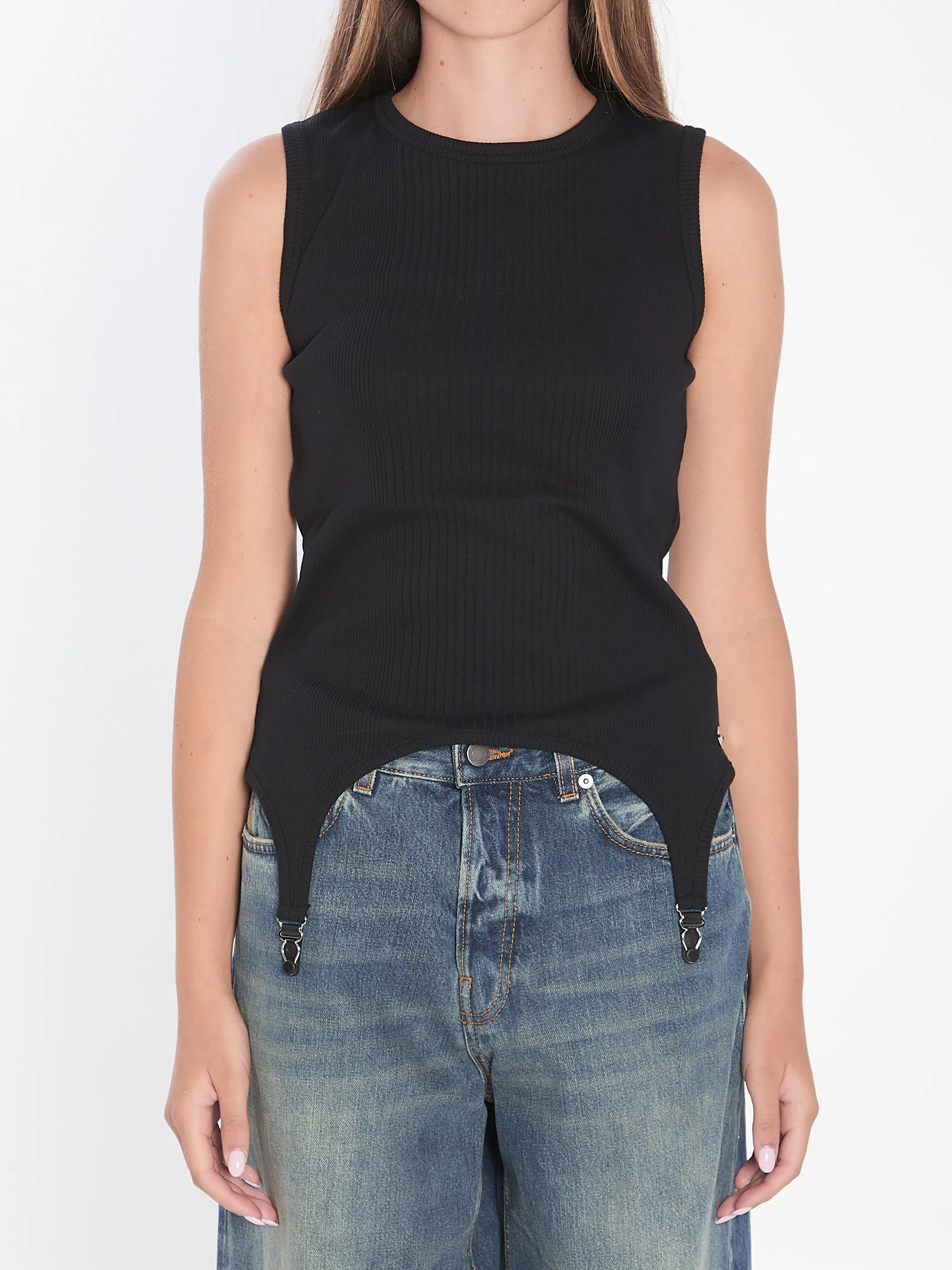 TANK TOP WITH LINGERIE GARTER sold by Lord & Taylor