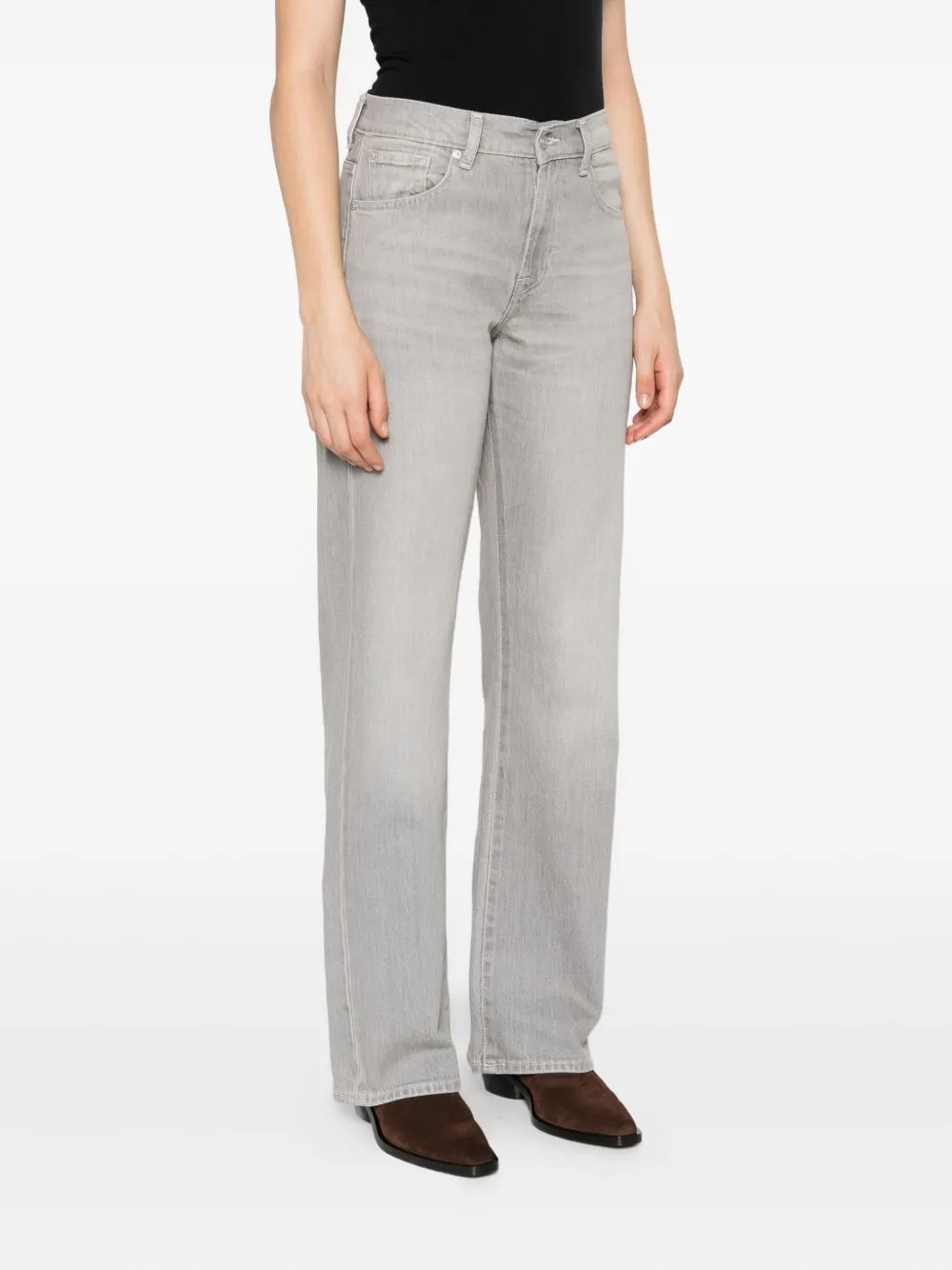 TESS WIDE-LEG DENIM JEANS sold by Lord & Taylor product image thumbnail 2