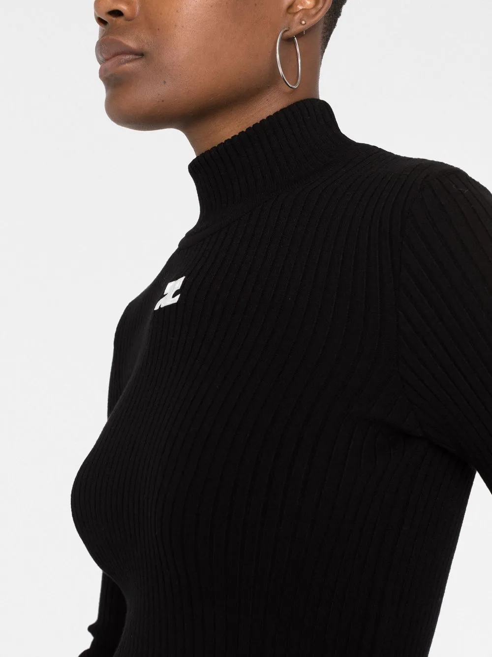 LOGO KNITTED TURTLE-NECK SWEATER sold by Lord & Taylor product image thumbnail 2