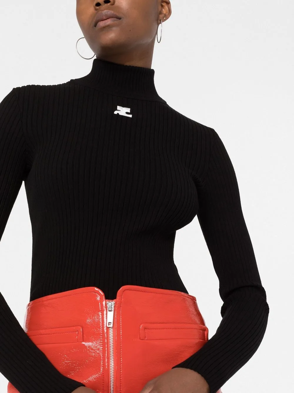 LOGO KNITTED TURTLE-NECK SWEATER sold by Lord & Taylor product image thumbnail 3