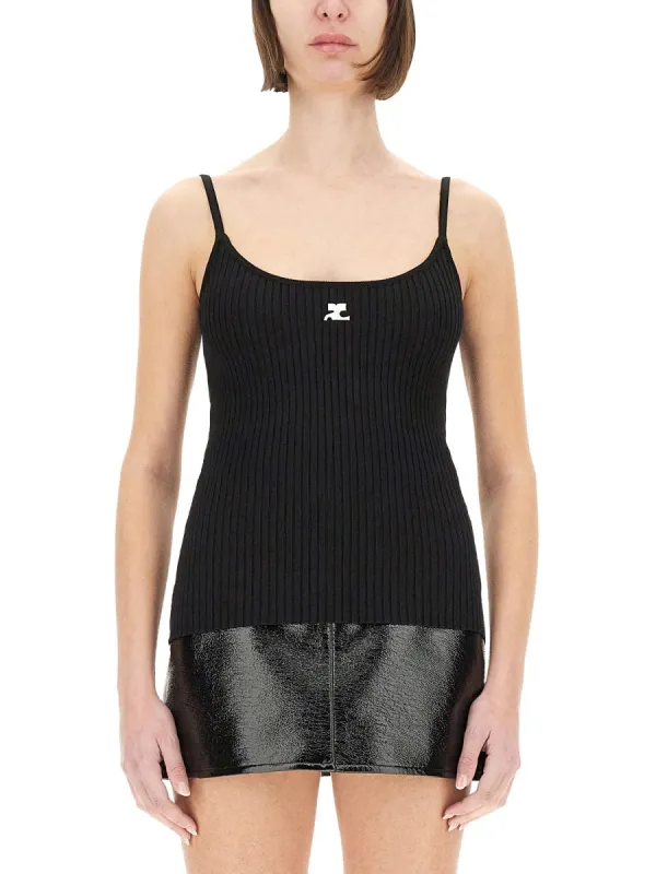 LOGO KNITTED TANK TOP sold by Lord & Taylor
