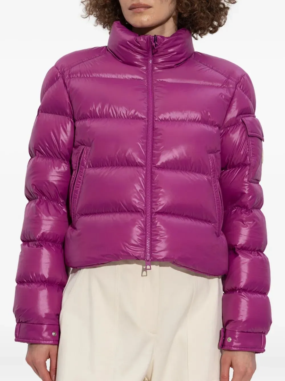 FUCHSIA NYLON PETRA DOWN JACKET sold by Lord & Taylor product image thumbnail 3