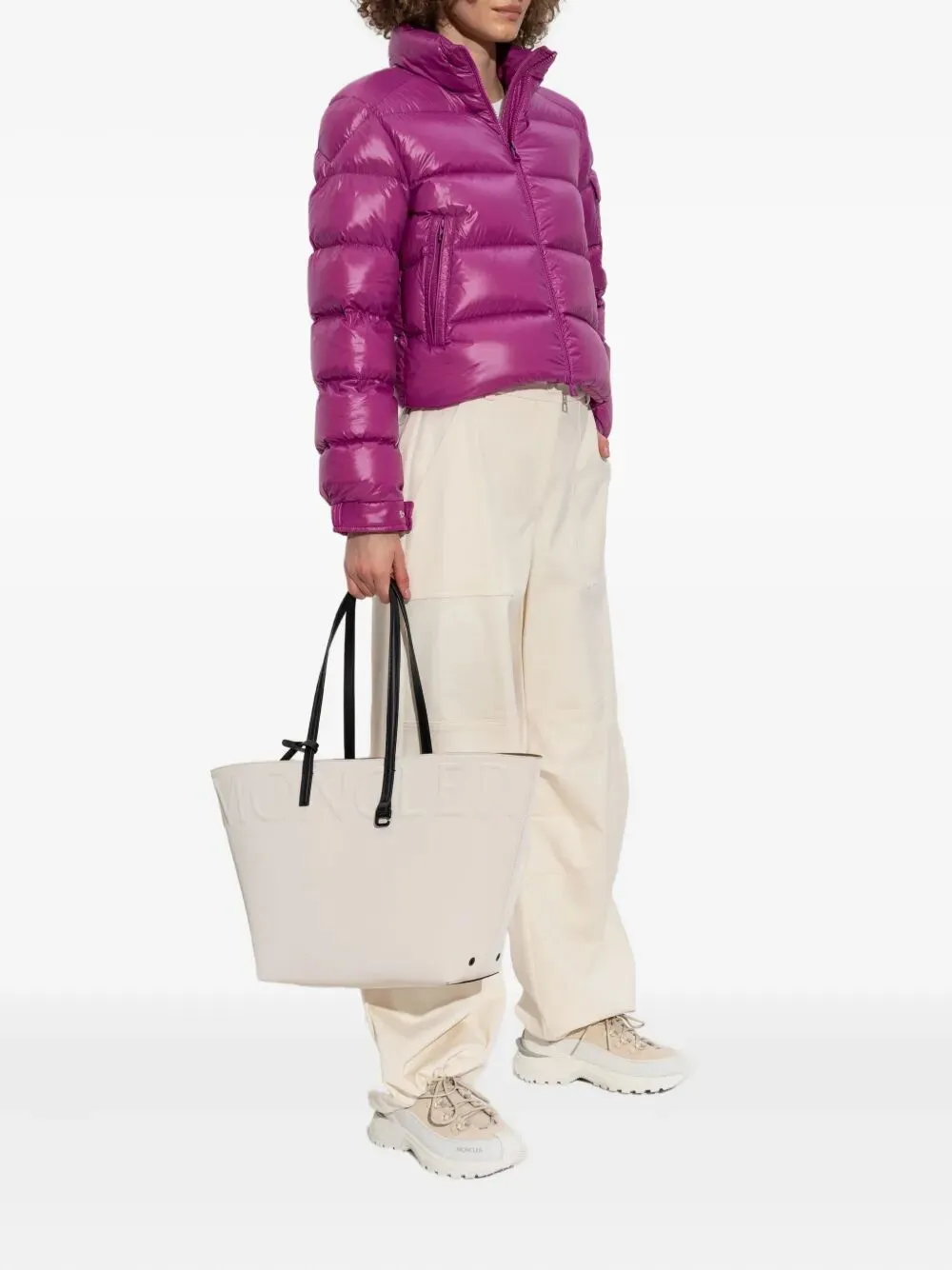 FUCHSIA NYLON PETRA DOWN JACKET sold by Lord & Taylor product image thumbnail 2
