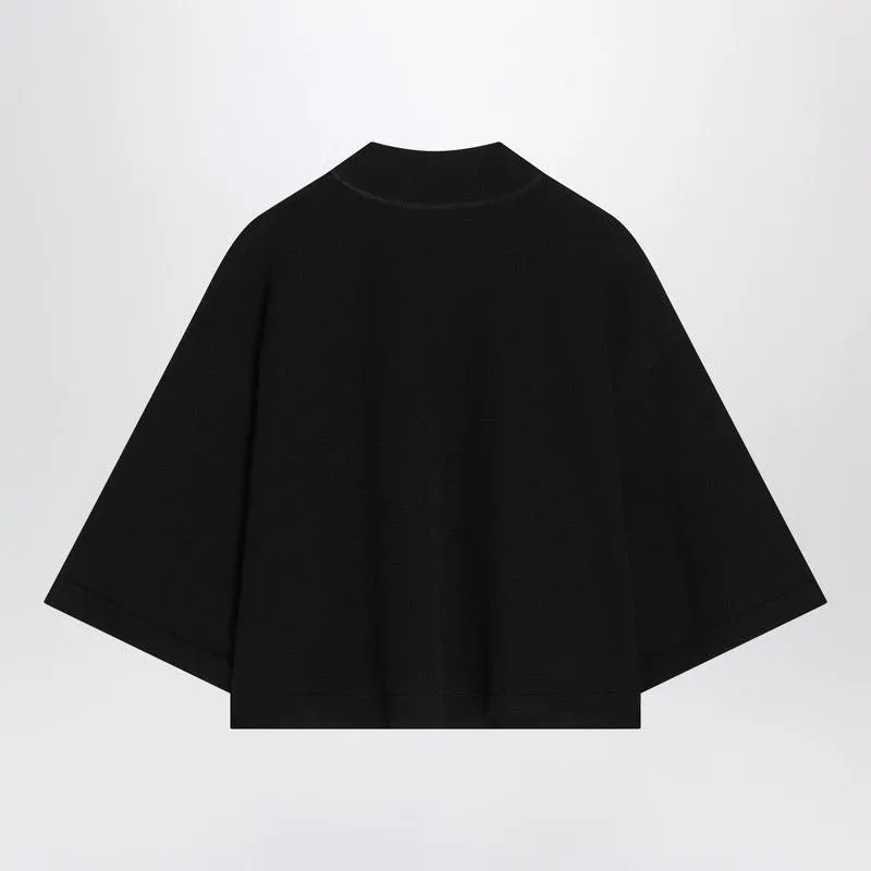 BLACK CROP T-SHIRT IN COTTON KNIT sold by Lord & Taylor product image thumbnail 2