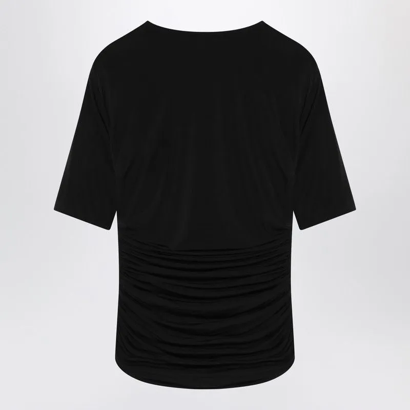 BLACK FITTED T-SHIRT IN JERSEY sold by Lord & Taylor product image thumbnail 2