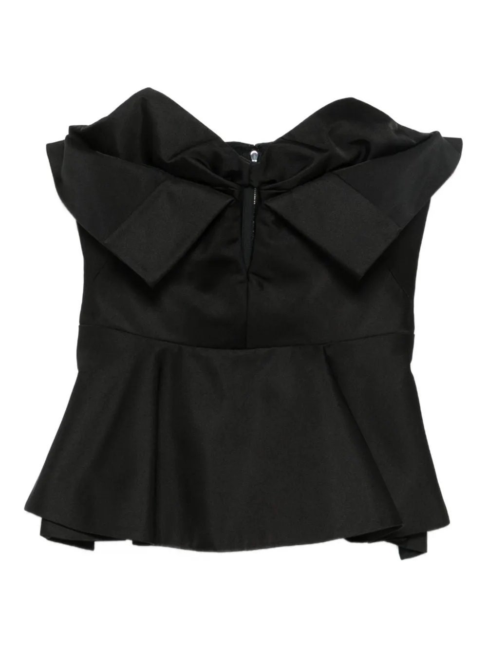BLACK POLYESTER SILK TOP sold by Lord & Taylor