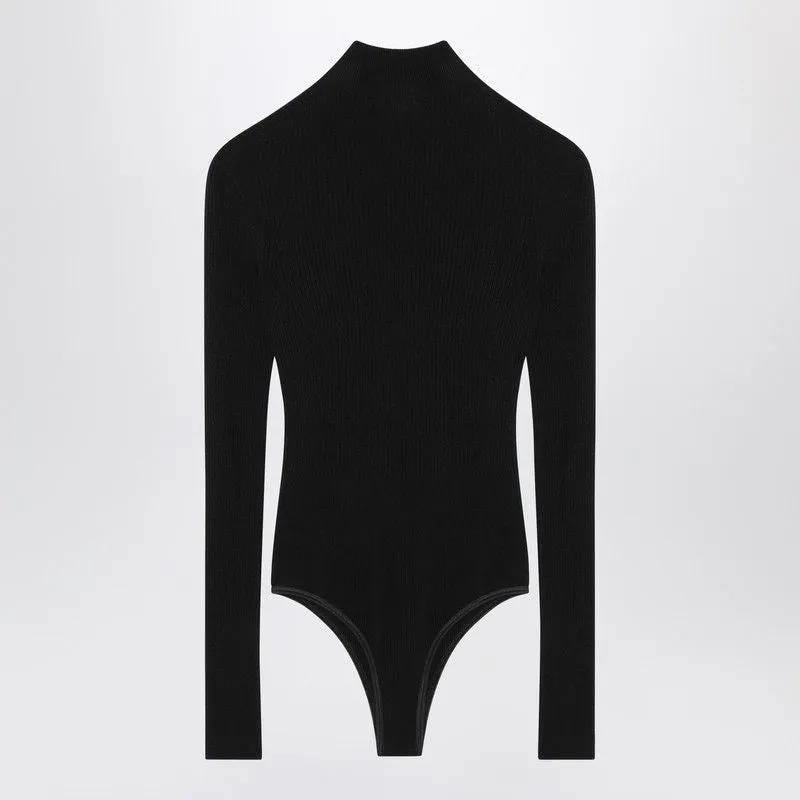 BLACK RIBBED TURTLENECK BODY sold by Lord & Taylor product image thumbnail 2