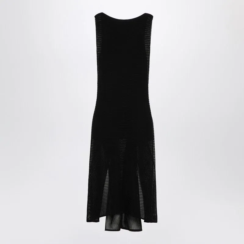 BLACK KNIT DRESS WITH RUCHES sold by Lord & Taylor product image thumbnail 2