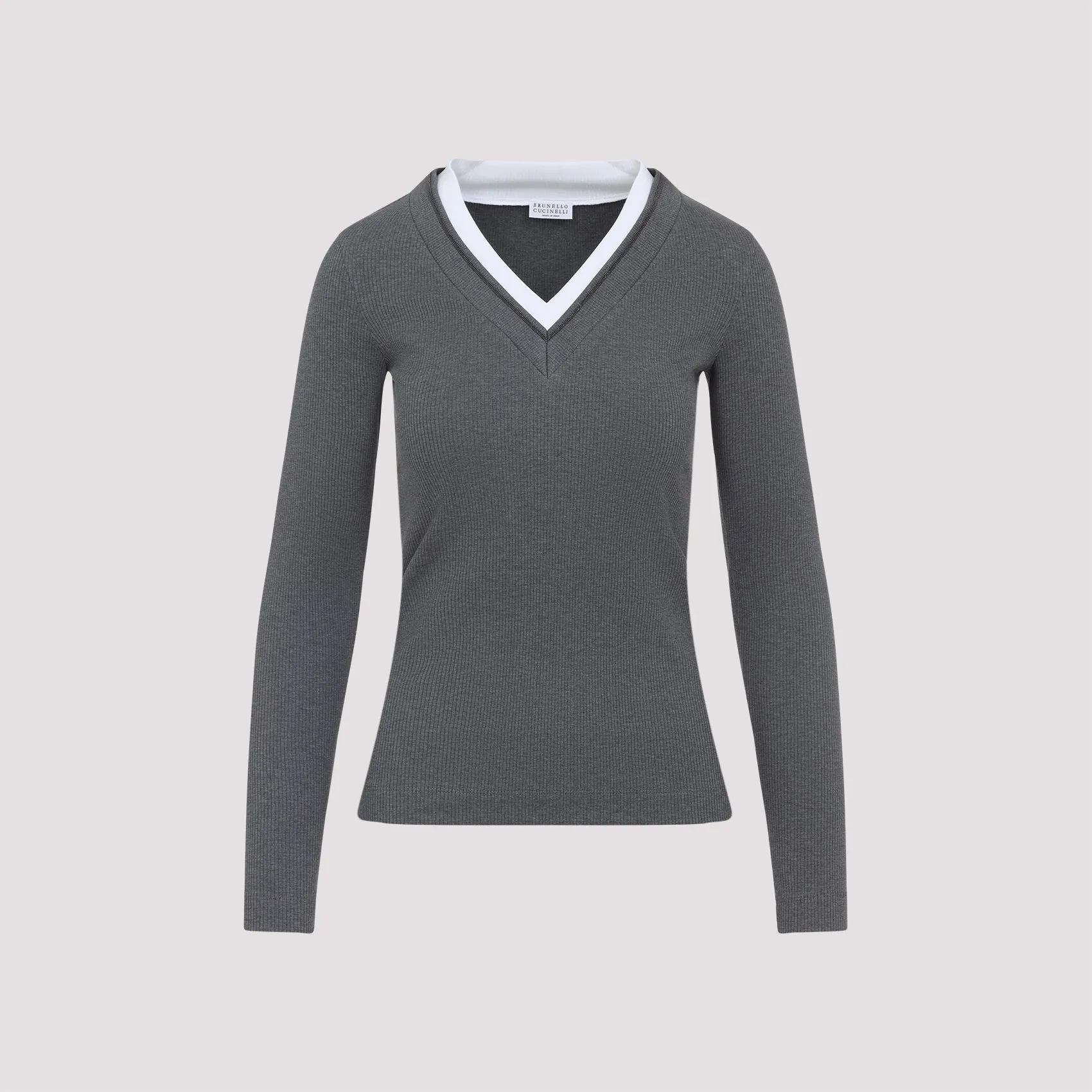 RIBBED LONG SLEEVES TOP sold by Lord & Taylor product image thumbnail 2