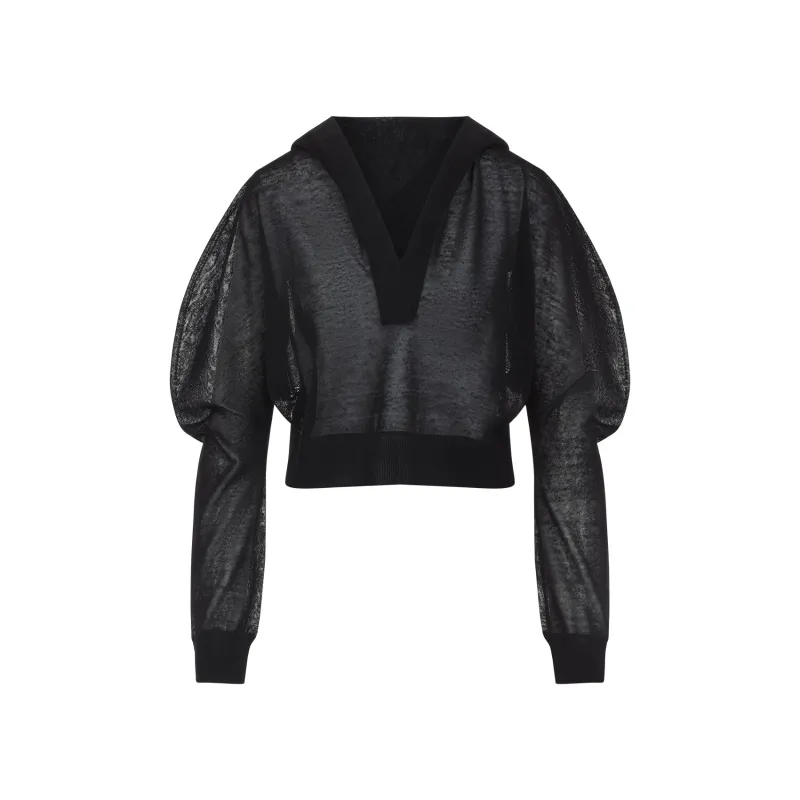 ALAÏA LONG SLEEVES HOODED TOP sold by Lord & Taylor