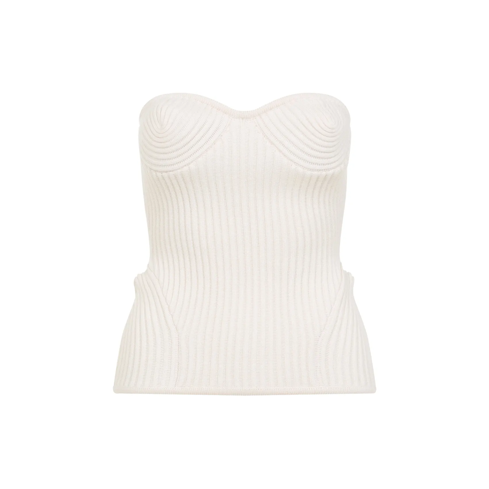 MERINO WOOL RIBBED STRETCH CORSET sold by Lord & Taylor