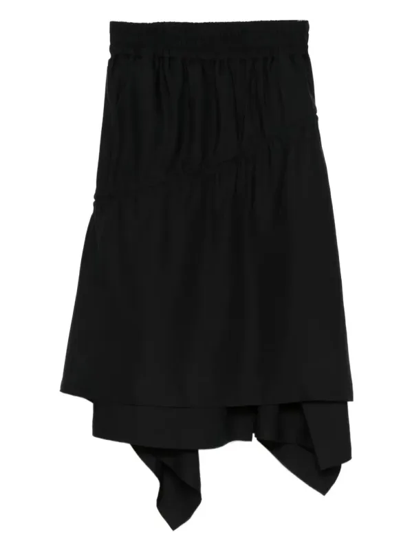 ASYMMETRICAL MIDI SKIRT IN TWILL sold by Lord & Taylor