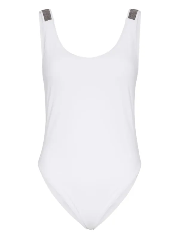 SWIMSUIT WITH MONILI CHAIN EMBELLISHMENT sold by Lord & Taylor