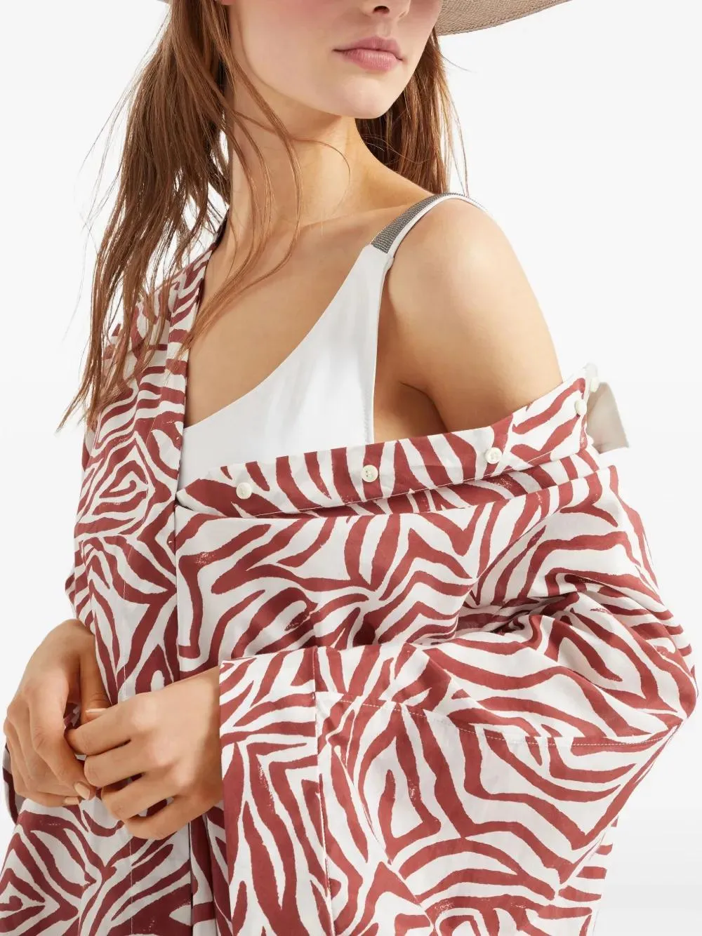 SWIMSUIT WITH MONILI CHAIN EMBELLISHMENT sold by Lord & Taylor product image thumbnail 4