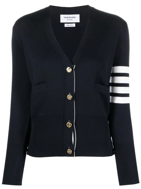 4BAR WOOL CARDIGAN made by Thom Browne